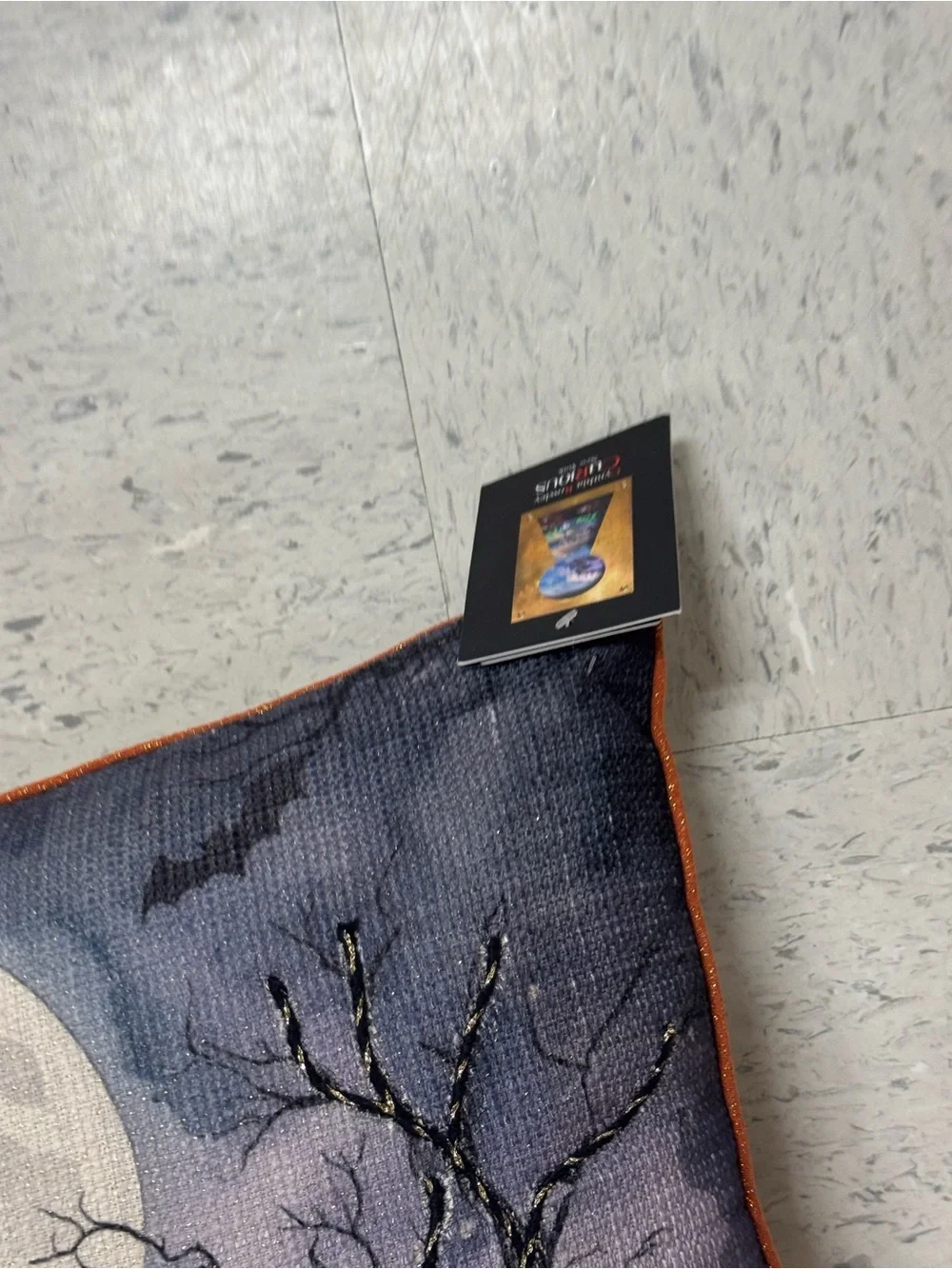 cynthia rowley Halloween Jack-o'-Lantern Haunted House  Pillow